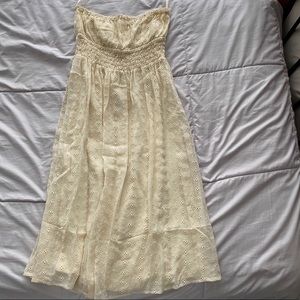 Cream lace DVF Dress